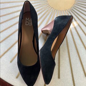 M4D3 Black Hallie Women's Kitten Heels 10